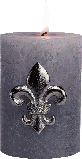 [22012A99] ROYAL Kerzenpin 6,5 cm Metall antik-silber