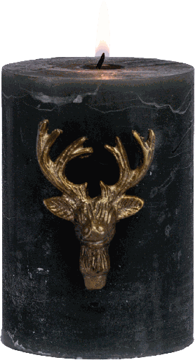 [22013A90] VENISON Kerzenpin 6 cm Metall messing