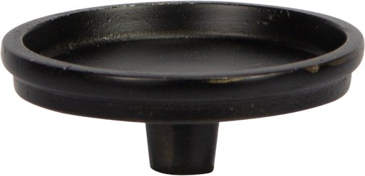 [22019A70] Aufsatzteller Ø 9 cm für Stumpenkerzen Metall schwarz