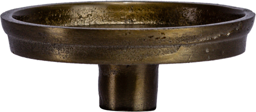 [22019A90] Aufsatzteller Ø 9 cm für Stumpenkerzen Metall messing