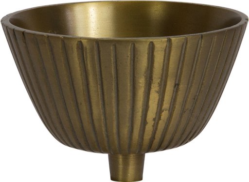 [23050A90] Aufsatz-Schale Ø 13 cm Metall messing