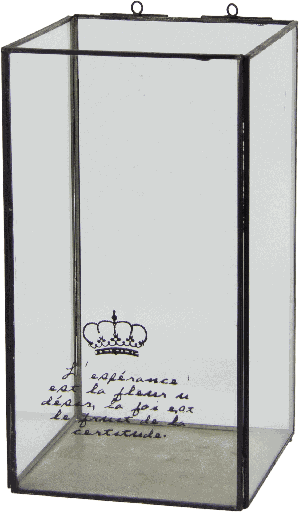 [23111A70] Windlicht 16 x 16 x 30 cm Glas schwarz