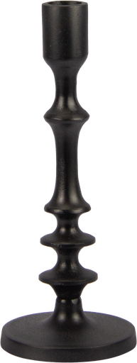[23202A70] CIRCLE Kerzenständer Höhe 22,5 cm Metall schwarz