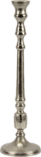 [23204A99] CLASSIC Kerzenständer Höhe 37,5 cm Metall antik-silber
