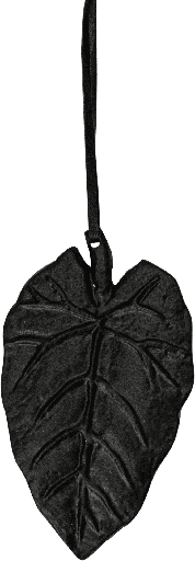 [23210A70] LIME TREE Blatt 12,5 cm Metall schwarz