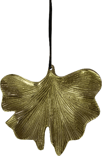[23213A90] GINKO Blatt 13,5 cm Metall messing